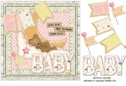 Baby Girl Square Card 4