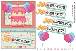 Birthday Girl Cake Card 2