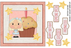 Birthday Girl Square Card 2