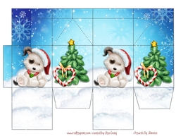 Christmas Puppies Milk Carton 3