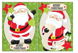 Bright Santa Card Fronts 2