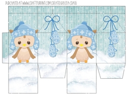 Winter Owl Milk Carton 1