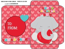 Valentine Animals Gift Card Envelope 2