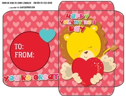 Valentine Animals Gift Card Envelope 5