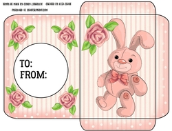 Valentine Girl Gift card Envelope 2