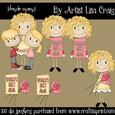 Blonde Mums Clipart
