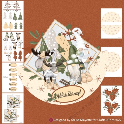 Winterland Gnomes Rocker Card Making Kit