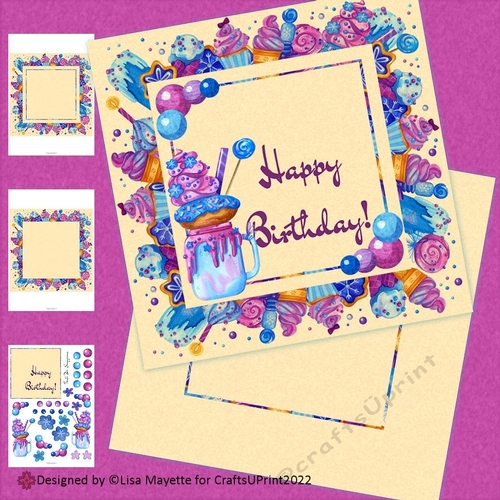 Delicious Birthday Card Making Kit
