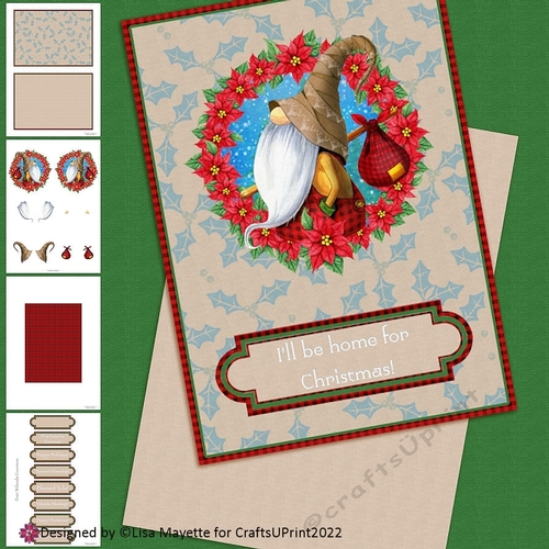 Christmas Hobo Gnome Card Making Kit