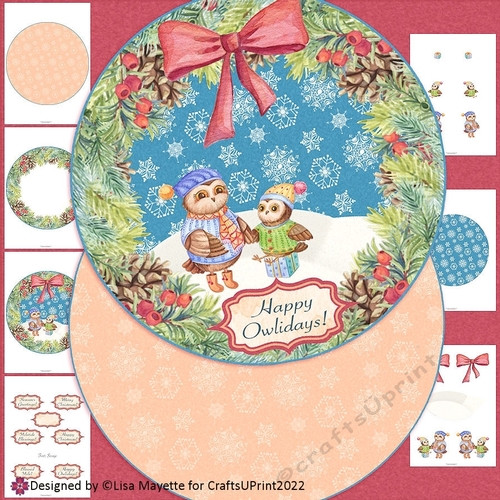 Chrstmas Owls Card Making Kit