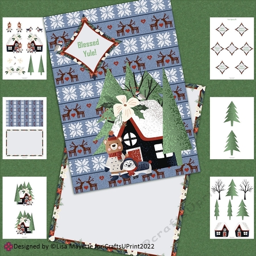 Christmas Dog & Bear Card Making Kit