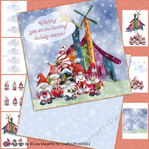 Holiday Gnome Family Card Making Kit