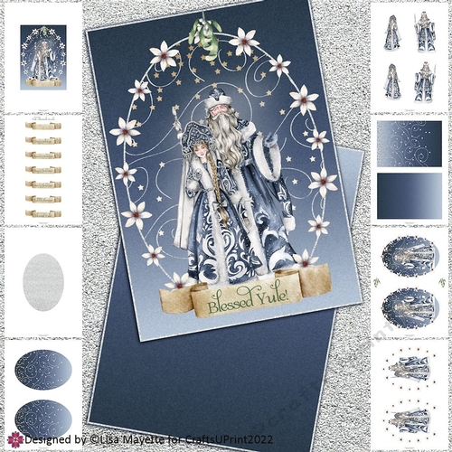 Elegant Yule Card Making Kit