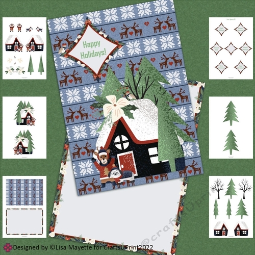 Christmas Dog & DeerCard Making Kit
