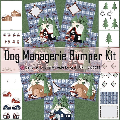 Christmas Dog Menagerie Card Making Bumper Kit