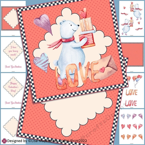 Bearing Gifts Valentine Card Making Kit