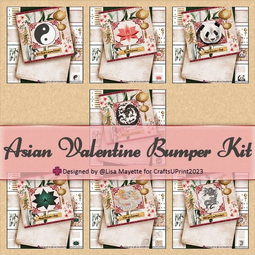 Asian Valentine Card Making Bumper Kit