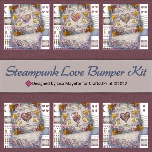 Steampunk Love Valentine Card Making Bumper Kit