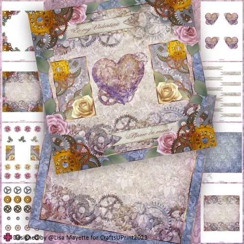 Mechanical Heart Valentine Card Making Kit