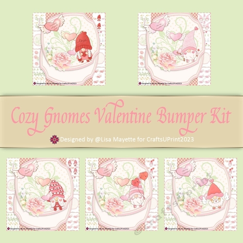 Cozy Gnomes Valentine Shape Card Making Bumper Kit