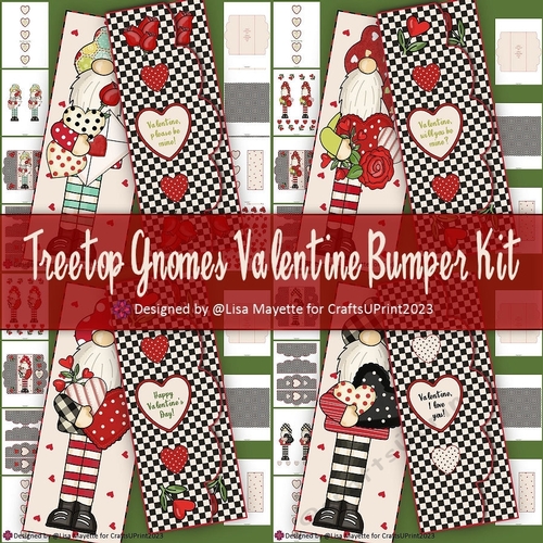 Treetop Gnomes Valentine Gatefold Card Making Bumper Kit