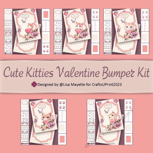 Cute Kitties Valentine Bumper Kit