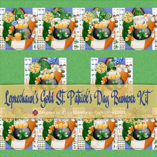 Leprechauns Gold St. Patricks Day Shaped Card Making Bumper Kit