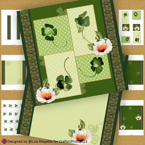 Art Nouveau St. Patricks Day Card Making Kit