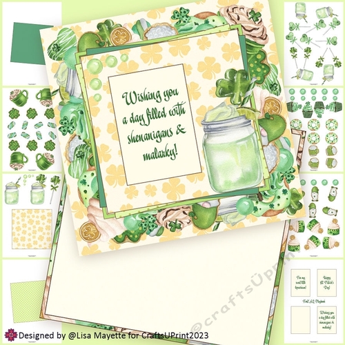 St. Patricks Day Treats Stacked Card Making Kit