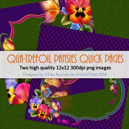 Arabian Qua-trefoil Pansies Quick Pages