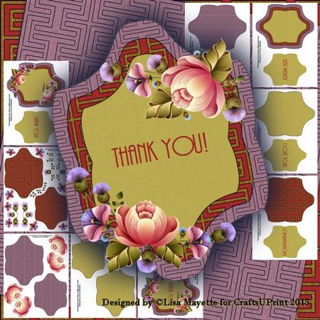 Greek Peonies in Green Card Making Kit