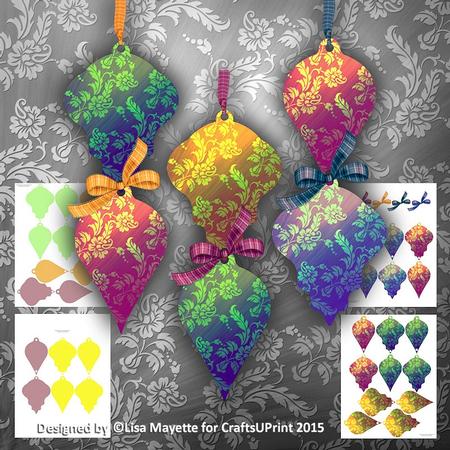 Vibrant Shaped Christmas Ornament Mini Kit