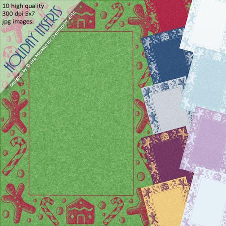 Holiday Treat Greeting Card Inserts