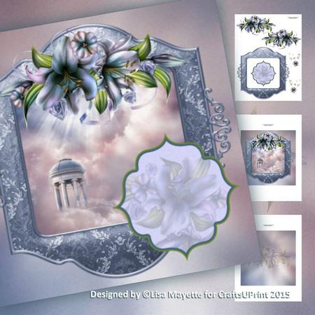 Floating Lily Gazebo Decoupage Mini Kit