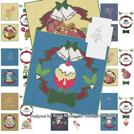 Christmas Joy Decoupage Note Card Set