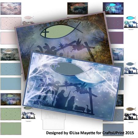 Christian Creche Christmas Nativity Note Card Set