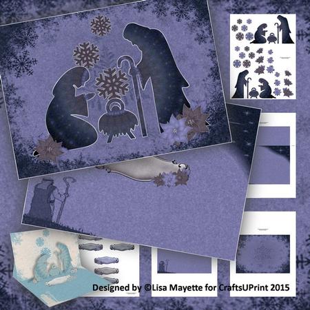 Enchanted Kaliedoscope Nativity Christmas Decoupage Mini Kit