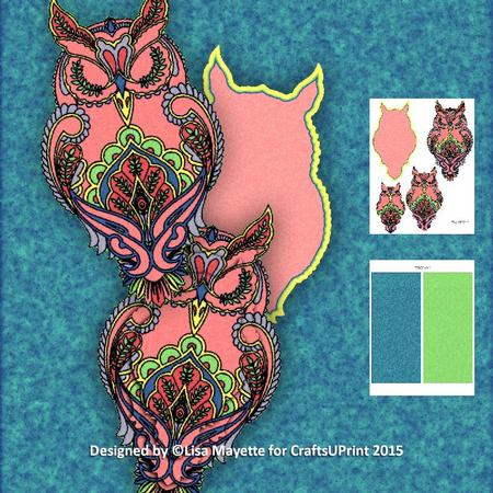 Paisley Owl Shaped Pyramage Mini Kit