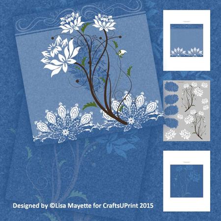 Lace & White Roses Decoupage Mini Kit