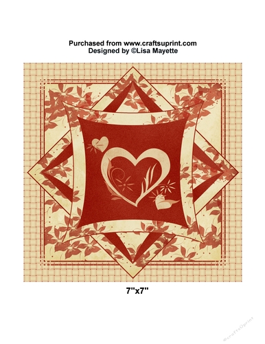 Woven Hearts Card Quick Card Valentines Day Card Topper