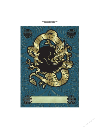 Golden Dragon Longevity Card Quick Cards Enchanting Card Topper