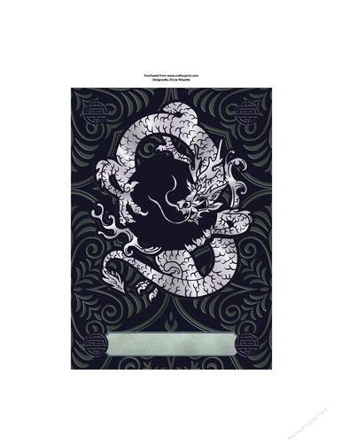 Silver Dragon Longevity Card Quick Cards Enchanting Card Topper