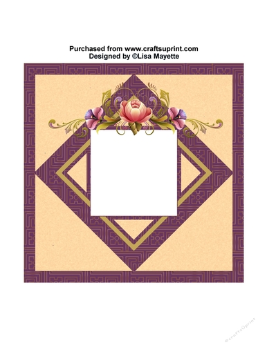 Greek Peonies in Peach Quick Card Floral Card Topper