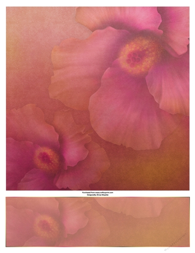 Tropical Hibiscus Flowers Card Base