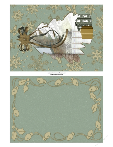 Castle Wall Christmas Tree Quick Card Topper