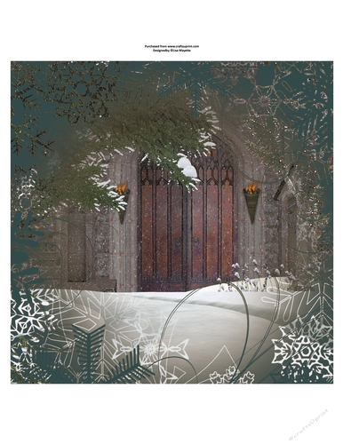 Winter Garden Quick Card Topper