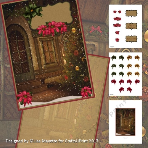 Welcome Home Christmas Holiday Decoupage Mini Kit
