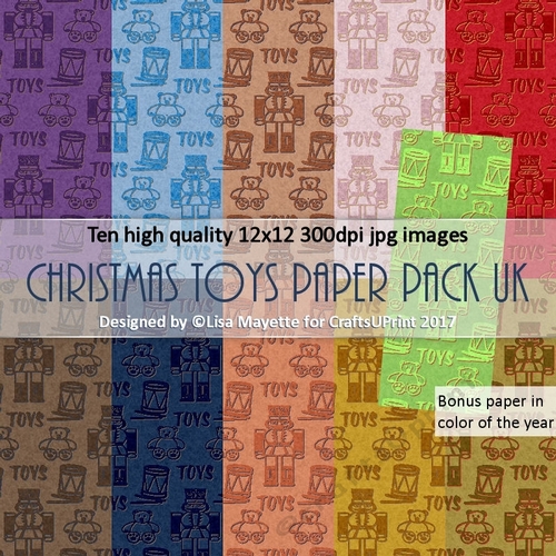 Christmas Toys Paper Pack 02