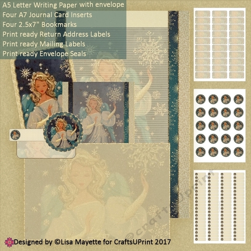 Vintage Angel Magic A5 Stationery Set