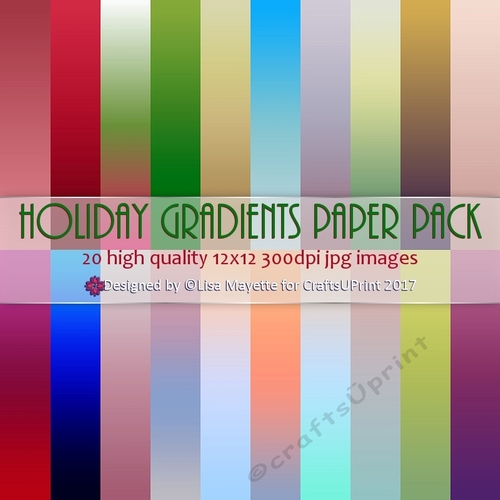 Holiday Gradients Paper Pack Bumper Kit